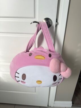 Pink Sanrio Hello Kitty Plush Basket Bag
